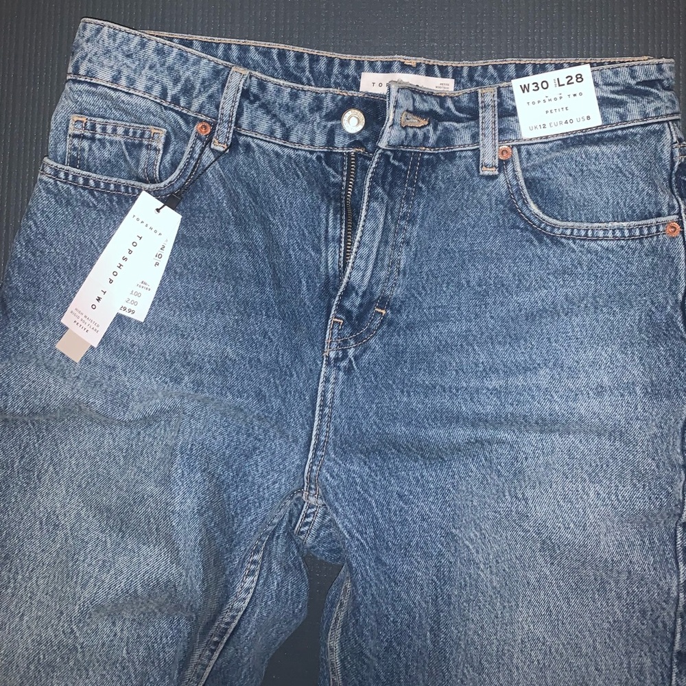 TOPSHOP-High Waisted Rigid 90s Flare